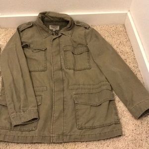 Military olive green jacket